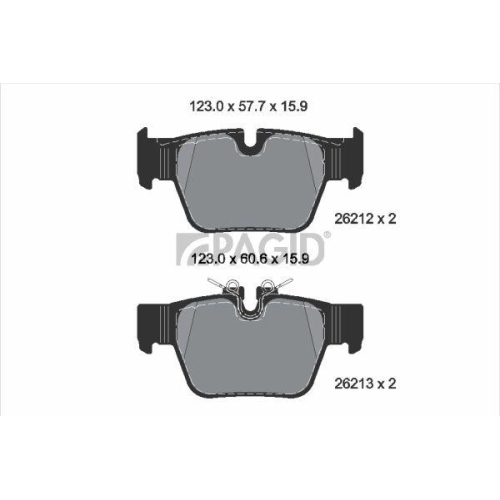 PAGID Bremsbelagsatz, Scheibenbremse T2349N