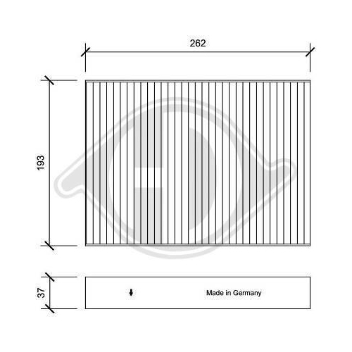 DIEDERICHS Filter, Innenraumluft DIEDERICHS Climate DCI1193