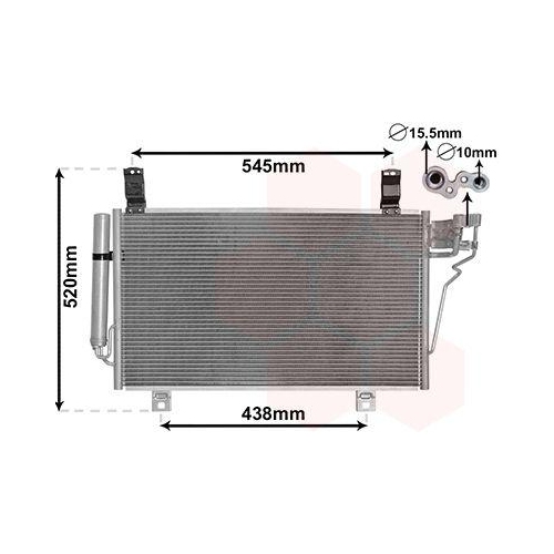 VAN WEZEL Kondensator, Klimaanlage 27015700