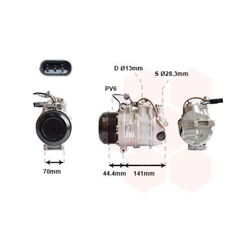 VAN WEZEL Kompressor, Klimaanlage 3001K713