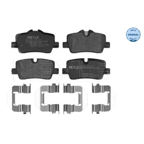 MEYLE Bremsbelagsatz, Scheibenbremse MEYLE-ORIGINAL: True to OE. 025 214 2117