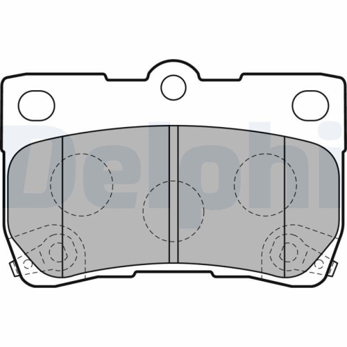 DELPHI Bremsbelagsatz, Scheibenbremse LP2130