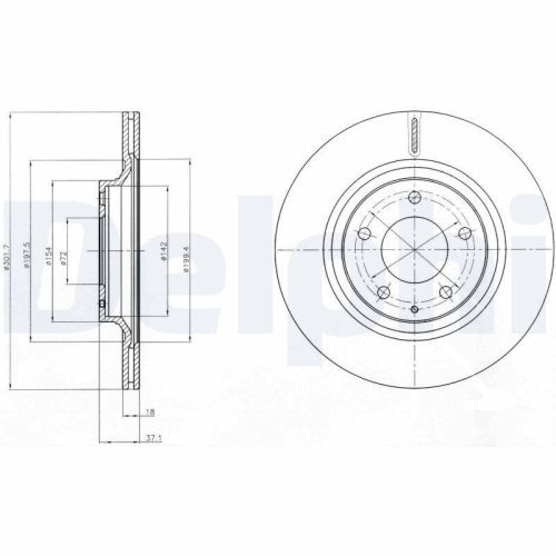 DELPHI Bremsscheibe BG4182