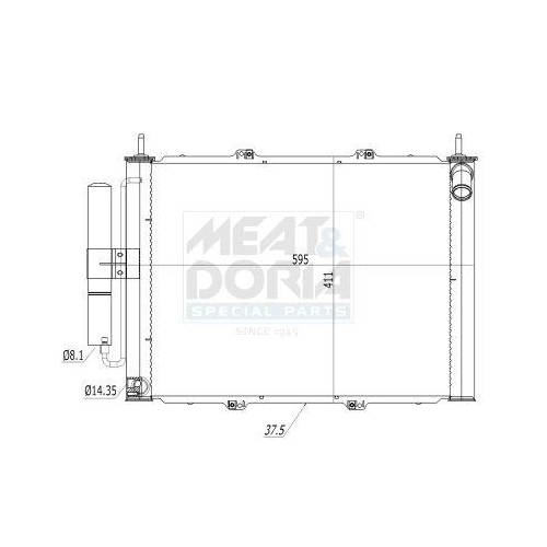 MEAT & DORIA Kondensator, Klimaanlage 991169