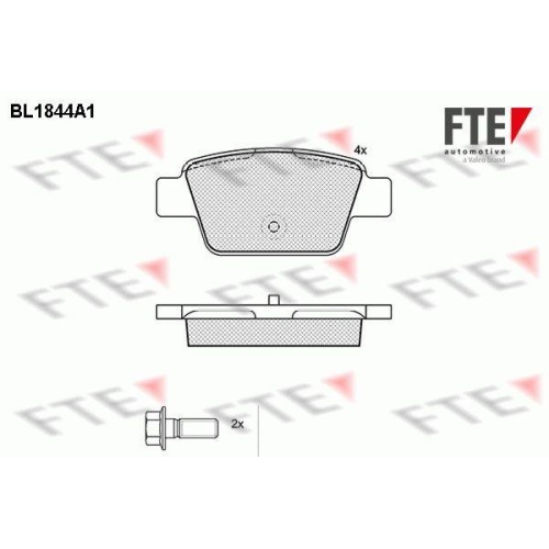 FTE Bremsbelagsatz, Scheibenbremse