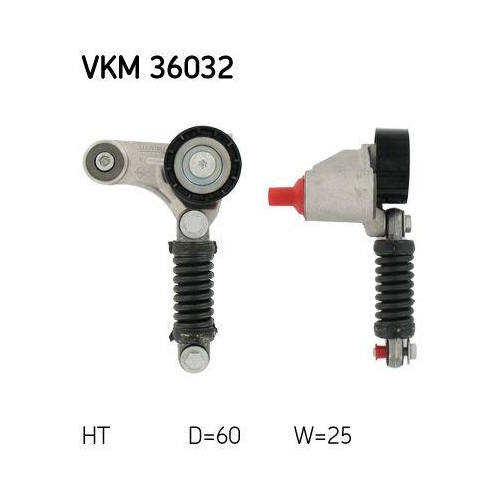 SKF Riemenspanner, Keilrippenriemen