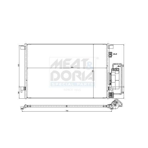 MEAT & DORIA Kondensator, Klimaanlage 991170