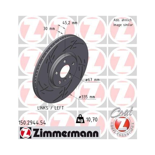 ZIMMERMANN Bremsscheibe BLACK Z 150.2944.54