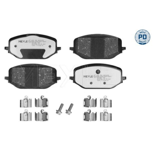 MEYLE Bremsbelagsatz, Scheibenbremse MEYLE-PD: Advanced performance and design. 025 265 8819/PD