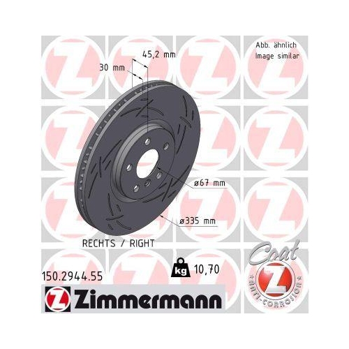 ZIMMERMANN Bremsscheibe BLACK Z 150.2944.55