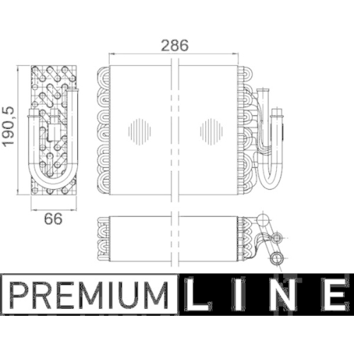 MAHLE Verdampfer, Klimaanlage BEHR *** PREMIUM LINE *** AE 35 000P
