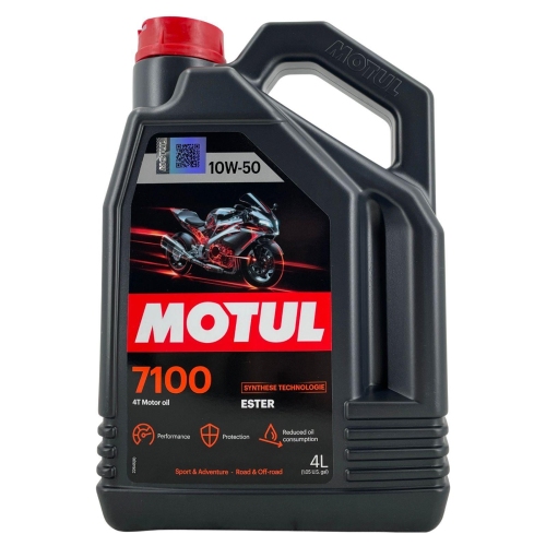 MOTOR&Ouml;L 7100 4-TAKT 10W50 MOTORRAD &Ouml;L 4T 10W-50 JASO MA2 4 LITER MOTUL