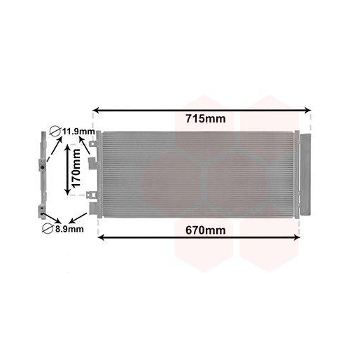 VAN WEZEL Kondensator, Klimaanlage 37005690