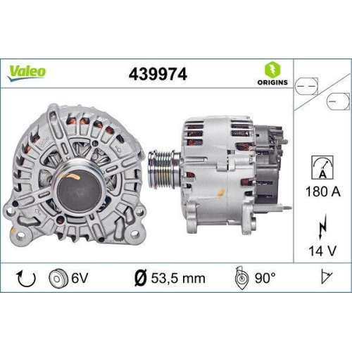 VALEO Generator VALEO ORIGINS - NEW O.E. TECHNOLOGIE 439974
