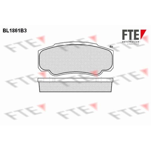 FTE Bremsbelagsatz, Scheibenbremse