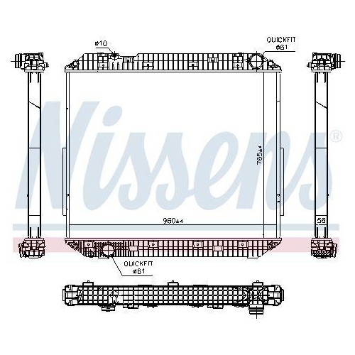 NISSENS Kühler, Motorkühlung 671780