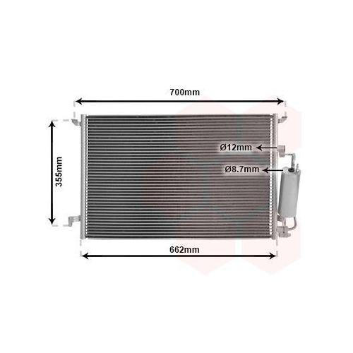 VAN WEZEL Kondensator, Klimaanlage 47015058