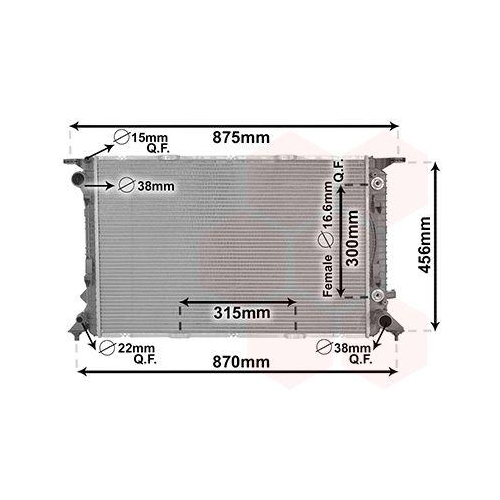 VAN WEZEL K&uuml;hler, Motork&uuml;hlung 03002309