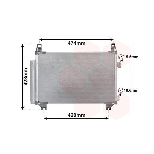 VAN WEZEL Kondensator, Klimaanlage 53015701
