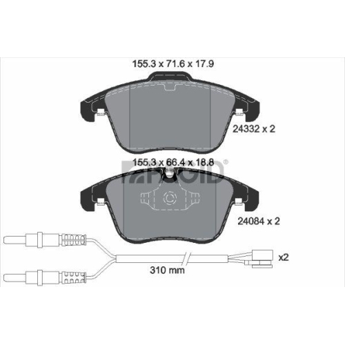 PAGID Bremsbelagsatz, Scheibenbremse T1746N