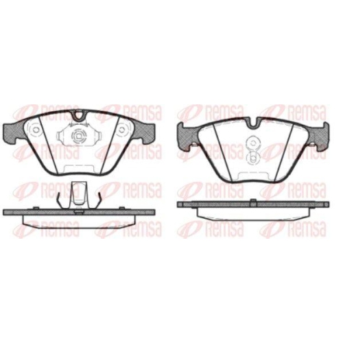 REMSA Bremsbelagsatz, Scheibenbremse 0857.30