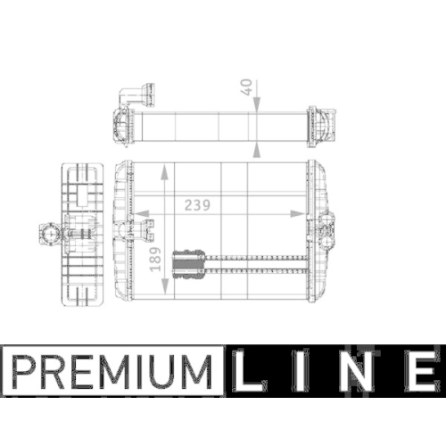 MAHLE Wärmetauscher, Innenraumheizung BEHR *** PREMIUM LINE *** AH 110 000P