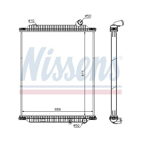 NISSENS K&uuml;hler, Motork&uuml;hlung 672060