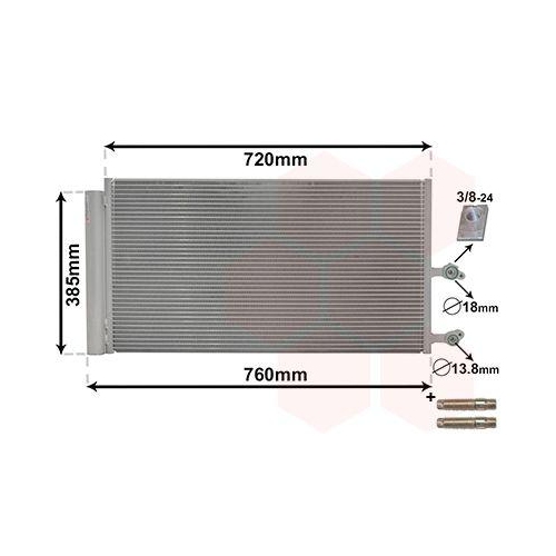VAN WEZEL Kondensator, Klimaanlage *** IR PLUS *** 59005194