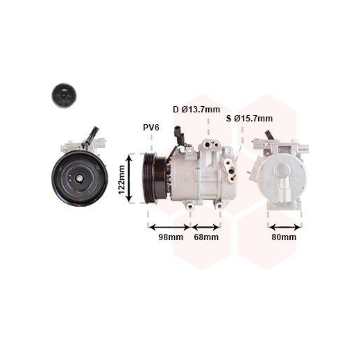 VAN WEZEL Kompressor, Klimaanlage 8201K703