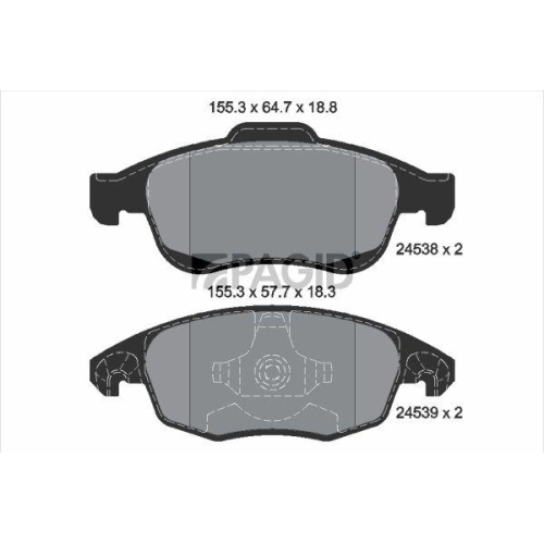 PAGID Bremsbelagsatz, Scheibenbremse T1701N