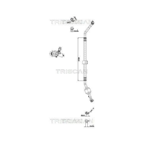 TRISCAN Hochdruck-/Niederdruckleitung, Klimaanlage 9010 25004