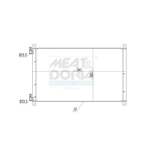 MEAT & DORIA Kondensator, Klimaanlage 991175