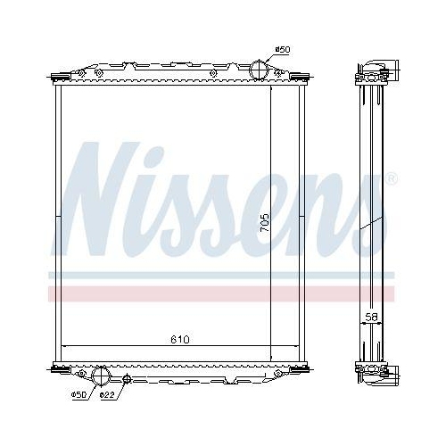 NISSENS K&uuml;hler, Motork&uuml;hlung 672200