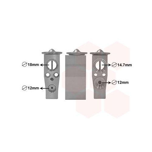 VAN WEZEL Expansionsventil, Klimaanlage 58011701