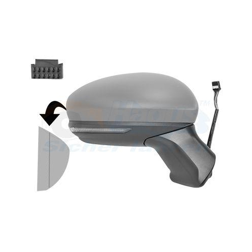 VAN WEZEL Au&szlig;enspiegel * HAGUS * 4403808