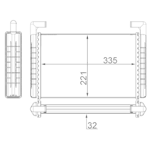 MAHLE W&auml;rmetauscher, Innenraumheizung BEHR AH 119 000S