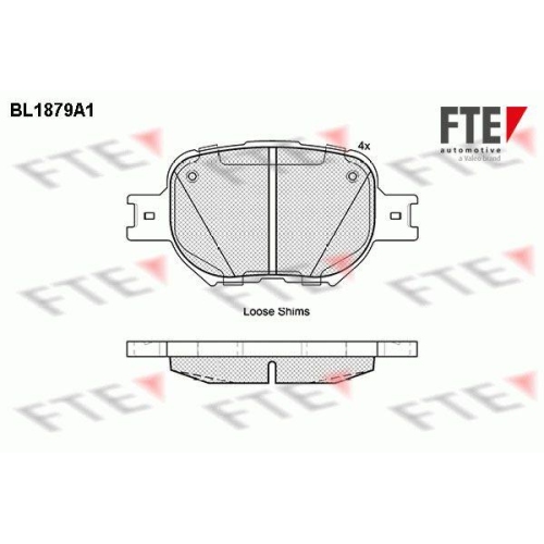 FTE Bremsbelagsatz, Scheibenbremse