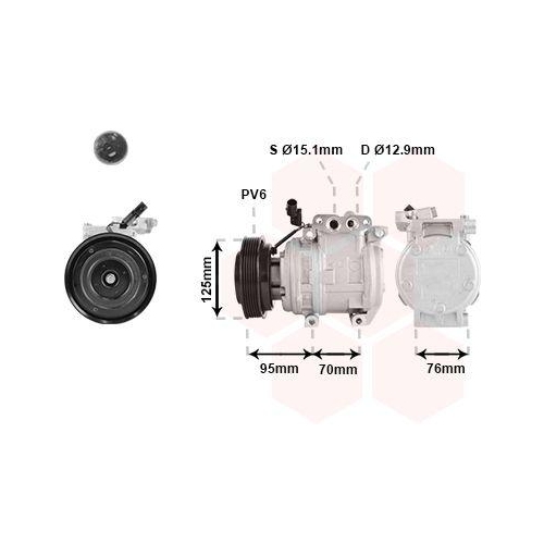 VAN WEZEL Kompressor, Klimaanlage 8301K716