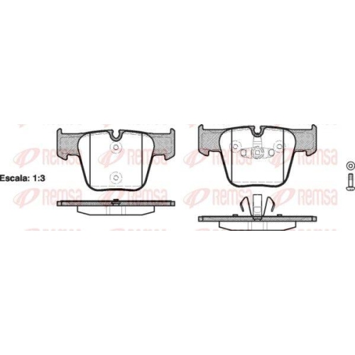 REMSA Bremsbelagsatz, Scheibenbremse 1218.00