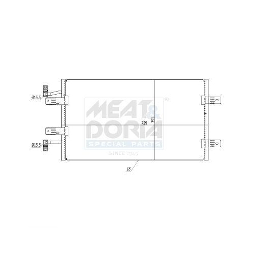 MEAT & DORIA Kondensator, Klimaanlage 991177