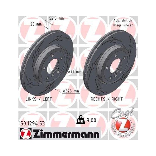ZIMMERMANN Bremsscheibe BLACK Z 150.1294.53