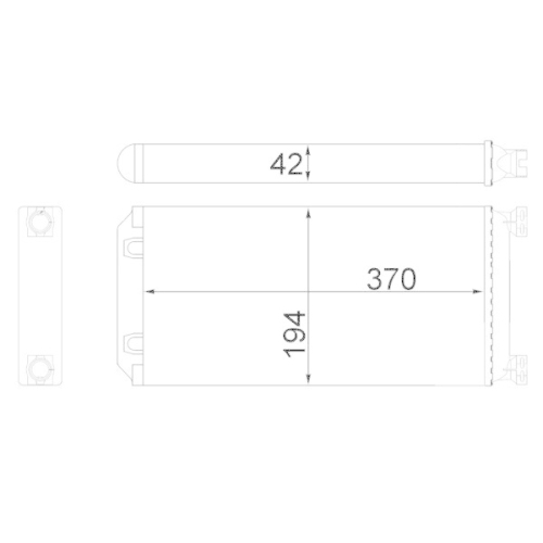 MAHLE W&auml;rmetauscher, Innenraumheizung BEHR AH 130 000S