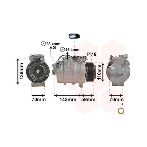 VAN WEZEL Kompressor, Klimaanlage *** IR PLUS *** 0600K418