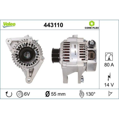VALEO Generator VALEO CORE-FLEX 443110