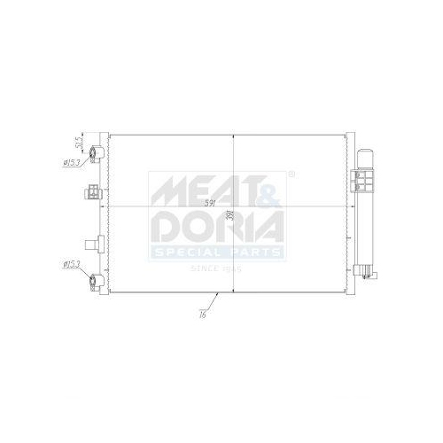 MEAT & DORIA Kondensator, Klimaanlage 991178
