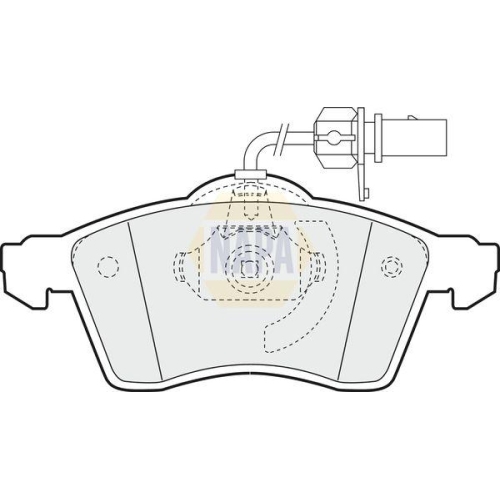 NAPA Bremsbelagsatz, Scheibenbremse NAPA NBP1219