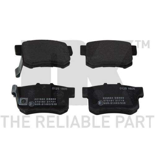 NK Bremsbelagsatz, Scheibenbremse 229980