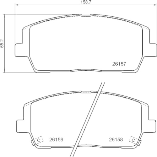 BREMBO Bremsbelagsatz, Scheibenbremse PRIME LINE P 30 116