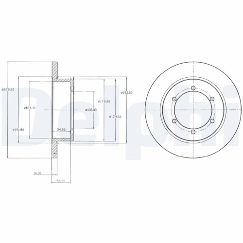 DELPHI Bremsscheibe BG4218