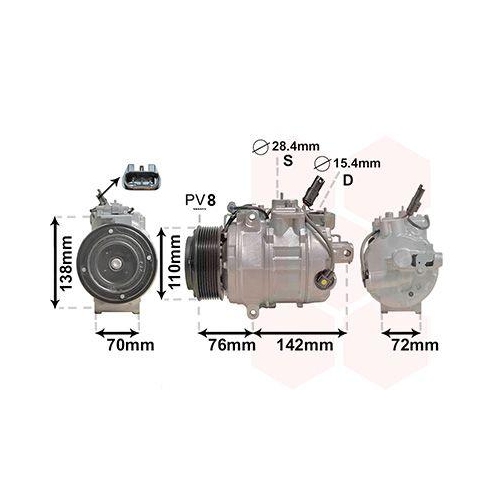 VAN WEZEL Kompressor, Klimaanlage 0600K419